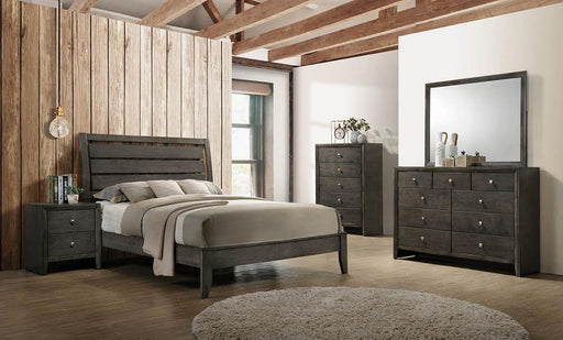 Serenity 4-piece Twin Sleigh Bedroom Set Mod Grey image