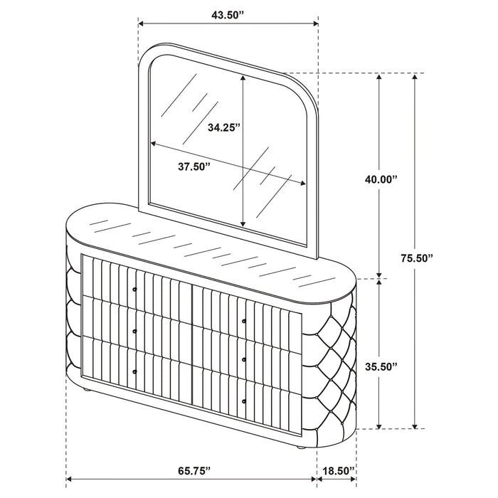 Sonya Dresser with Mirror