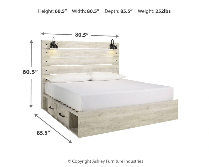 Cambeck Bed with 2 Storage Drawers