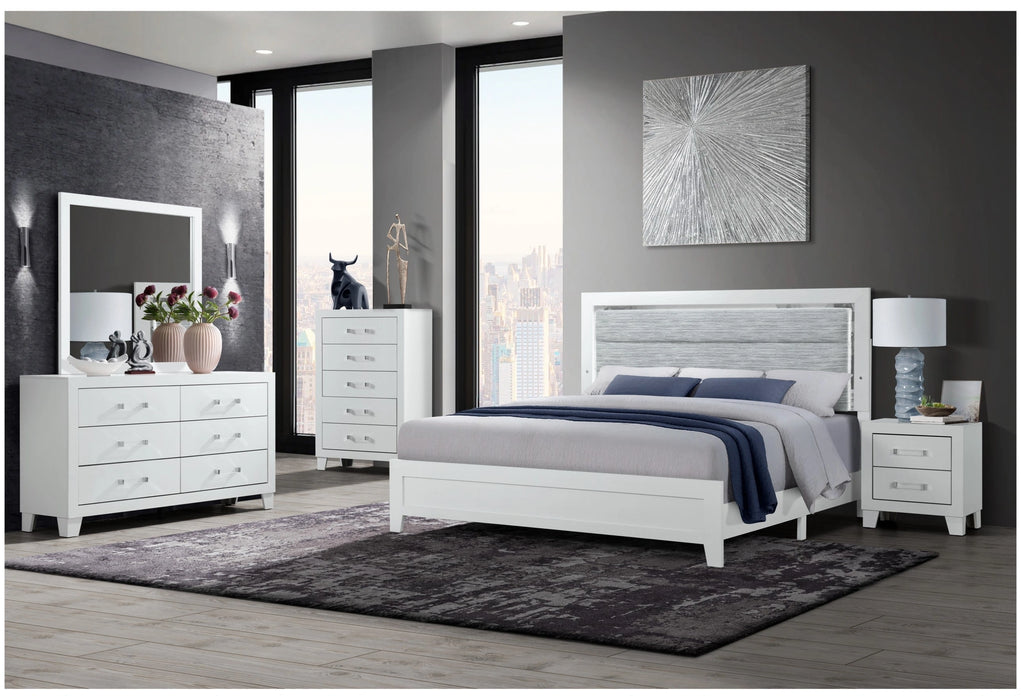 Luccia White Nightstand