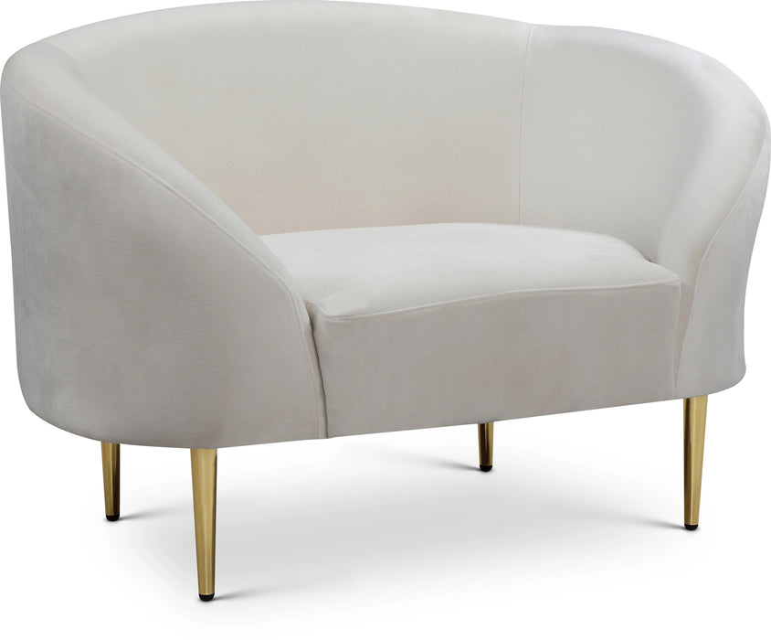Ritz Cream Velvet Chair