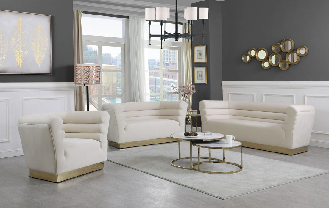 Bellini Cream Velvet Chair