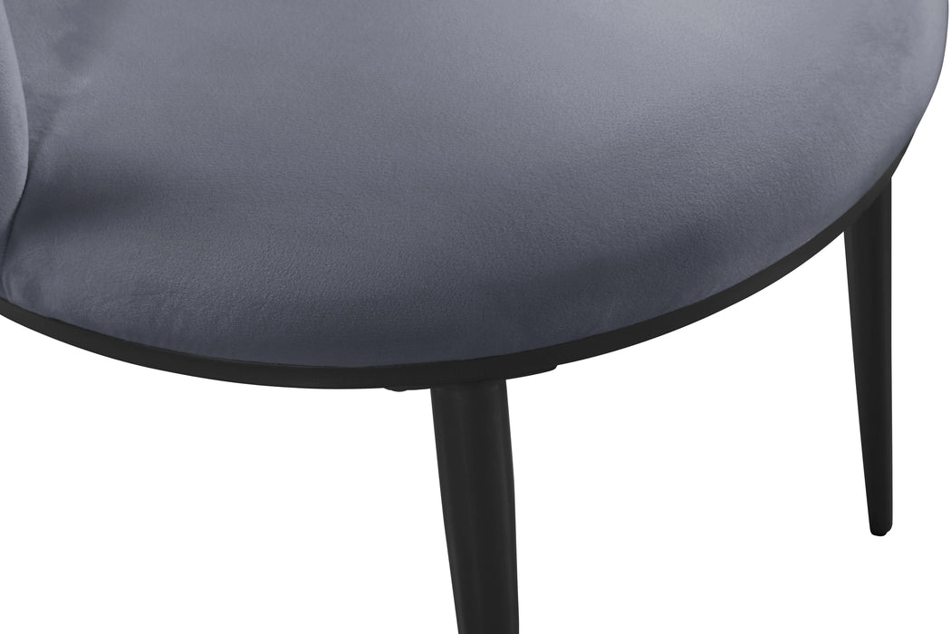 Skylar Grey Velvet Dining Chair