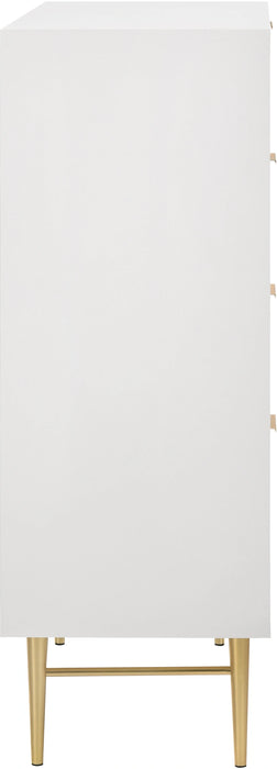 Modernist White Gloss Chest