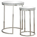 Addison 2-piece Round Nesting Table Silver image
