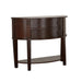 Diane 2-drawer Demilune Shape Console Table Cappuccino image