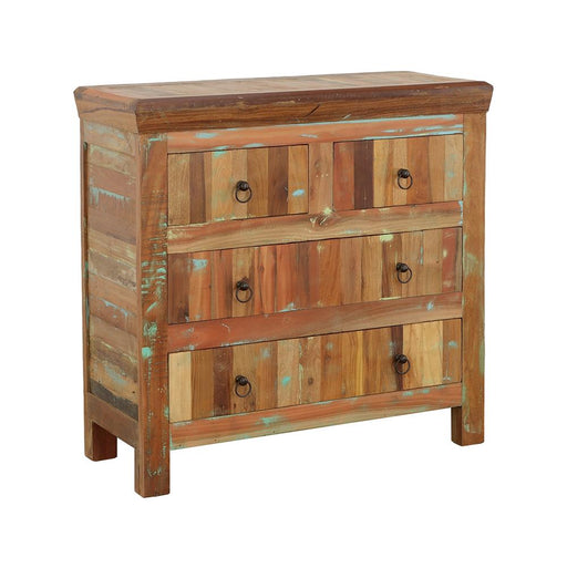 Harper 4-drawer Accent Cabinet Reclaimed Wood image