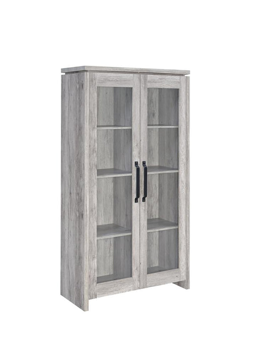 Alejo 2-door Tall Cabinet Grey Driftwood image