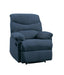 Arcadia Blue Woven Fabric Recliner (Motion) image
