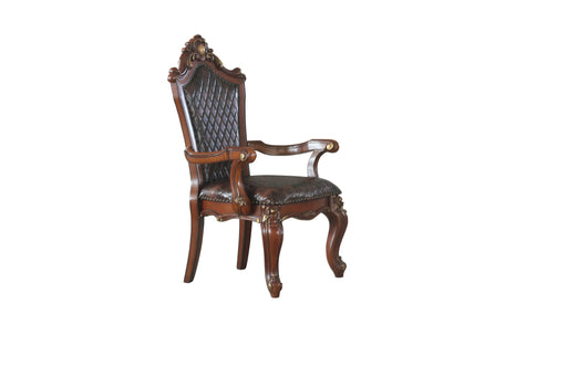 Picardy Cherry Oak & PU Arm Chair image