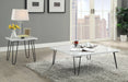 Telestis White Marble & Black Coffee Table image