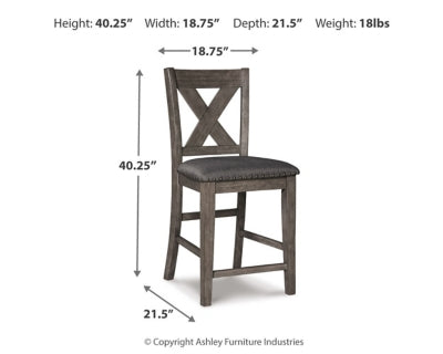 Caitbrook Counter Height Upholstered Bar Stool