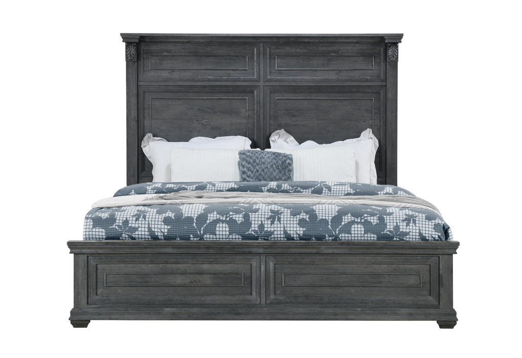 TATUM GREY KING BED WITHOUT STORAGE image