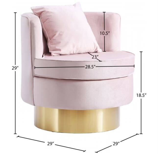 Velvet Swivel Accent Chair