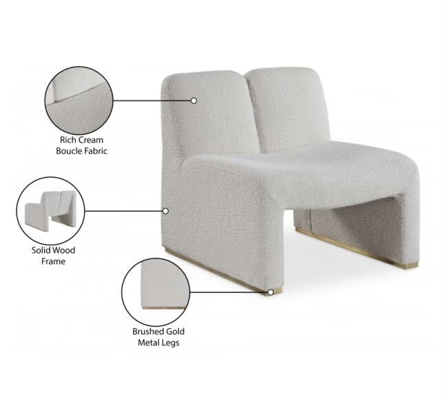 Alta Boucle Fabric Accent Chair