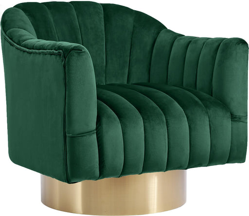 Farrah Green Velvet Accent Chair image