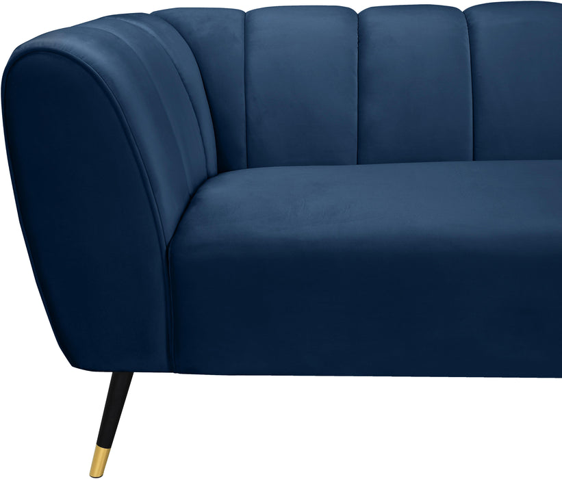 Beaumont Navy Velvet Sofa