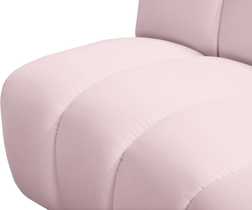 Infinity Pink Velvet 9pc. Modular Sectional