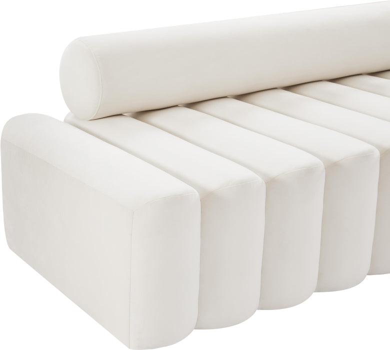 Melody Cream Velvet Sofa