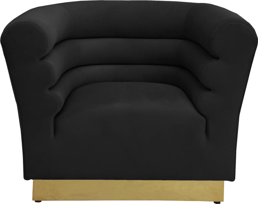 Bellini Black Velvet Chair