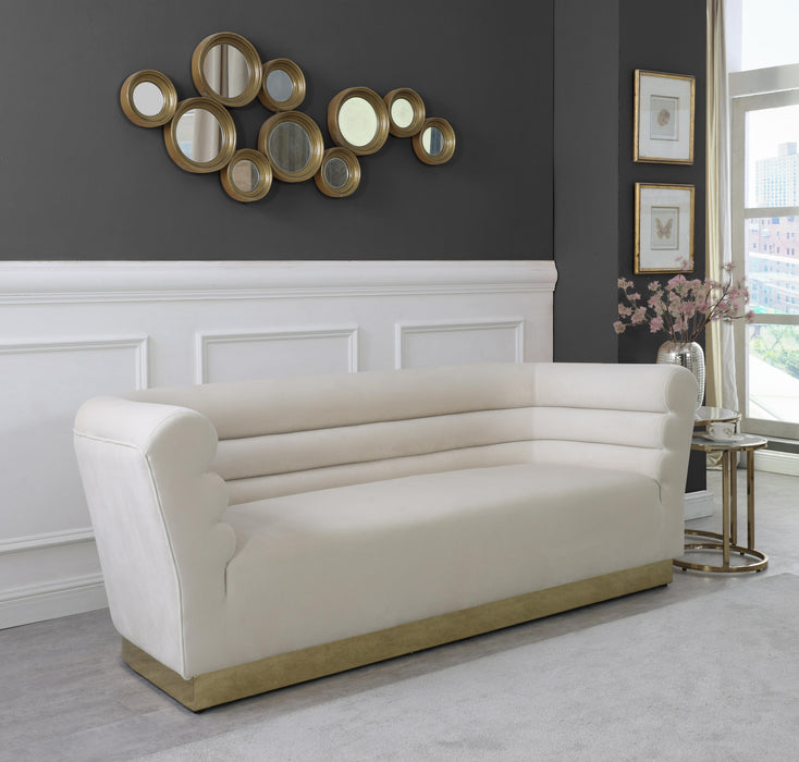Bellini Cream Velvet Sofa