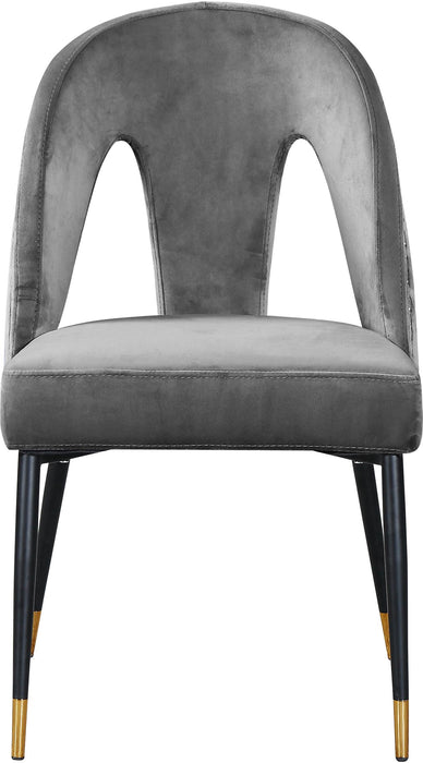 Akoya Grey Velvet Dining Chair