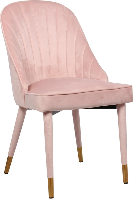 Belle Pink Velvet Dining Chair