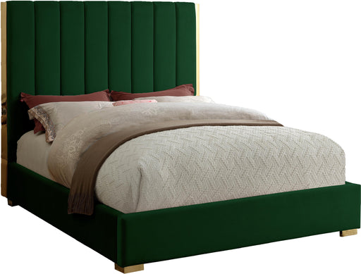 Becca Green Velvet Full Bed image