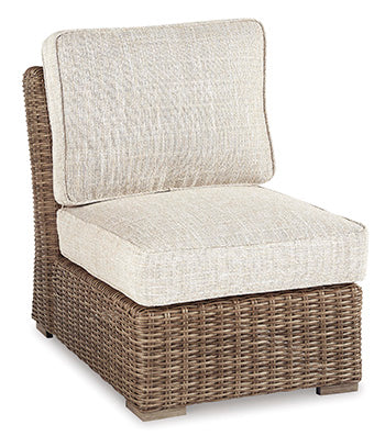 Beachcroft Outdoor Armless Chair with Cushion