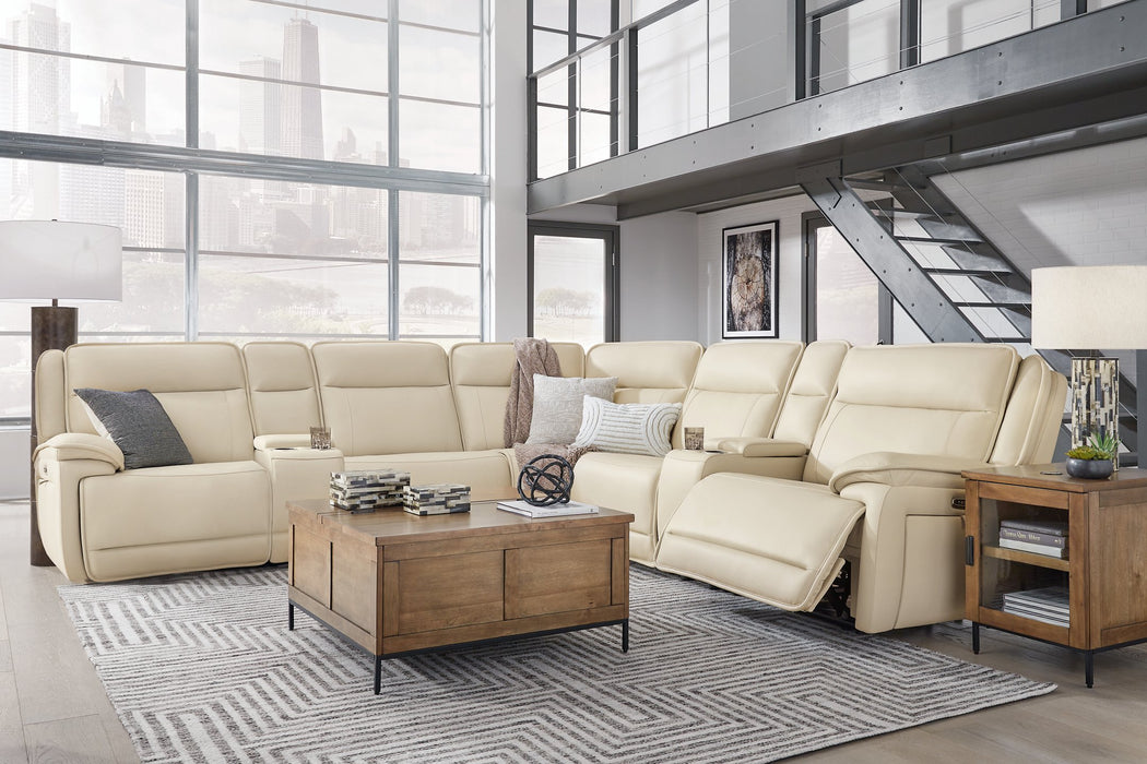 Double Deal Reclining Sectional with 2 Consoles