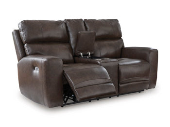 Crossplex Power Reclining Loveseat with Console