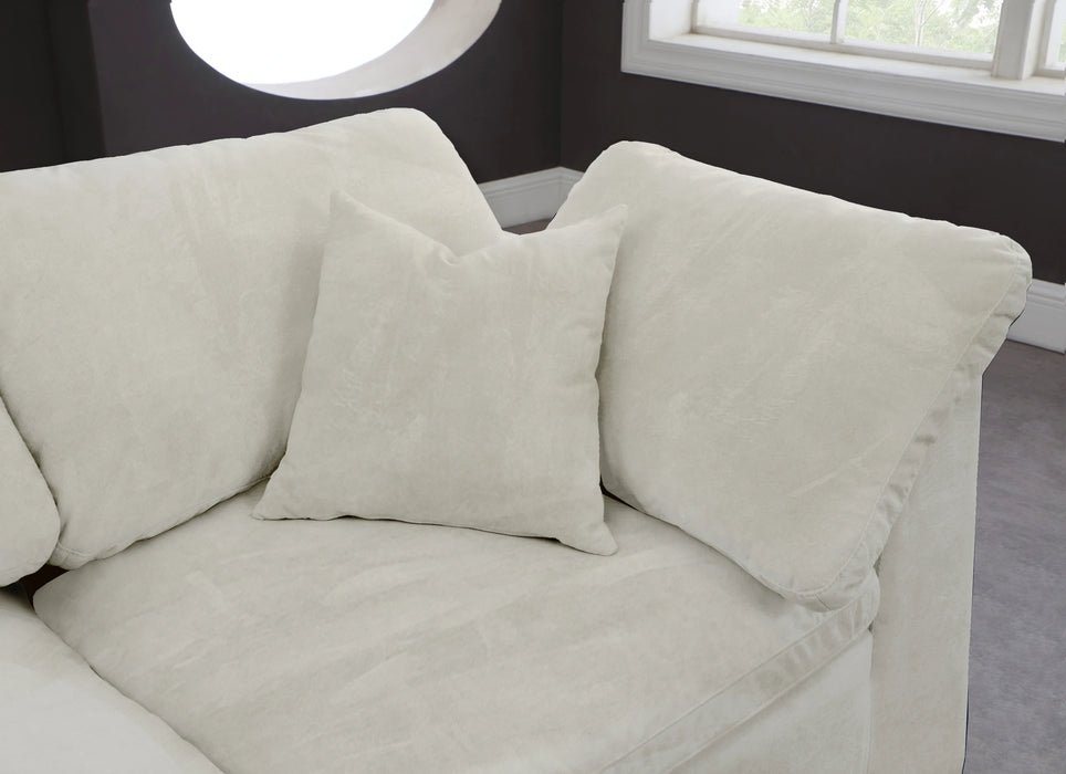 Cozy Cream Velvet Cloud Modular Sectional