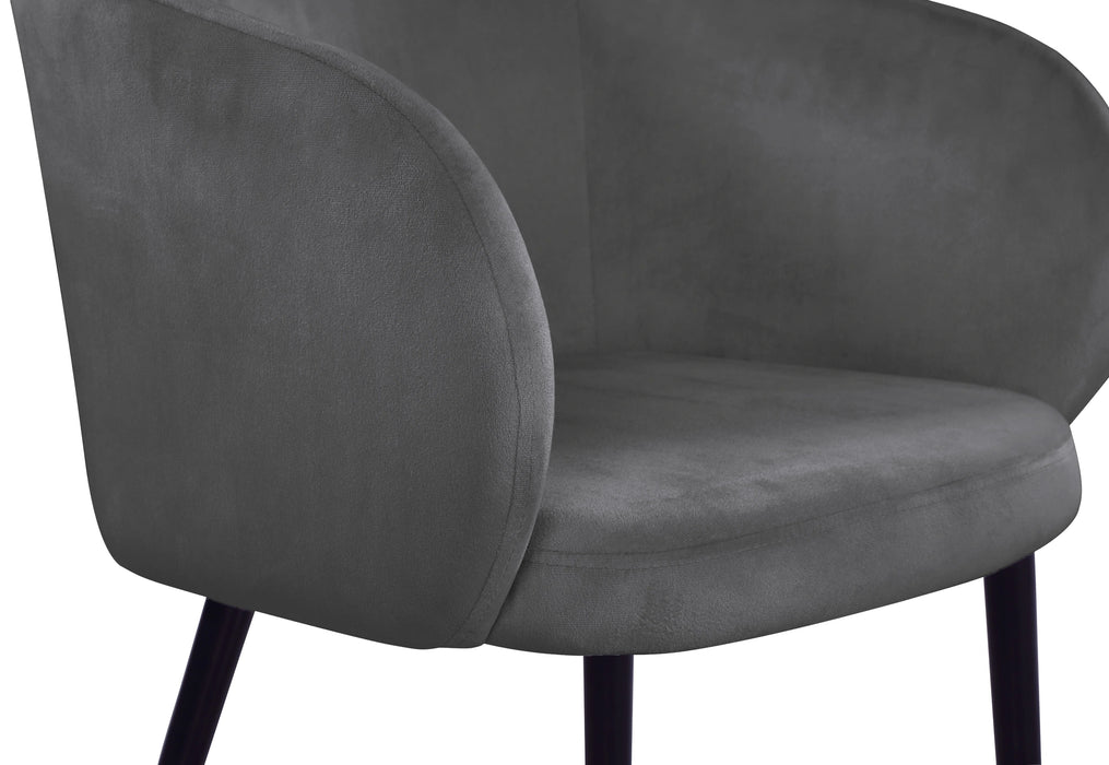 Louise Grey Velvet Dining Chair