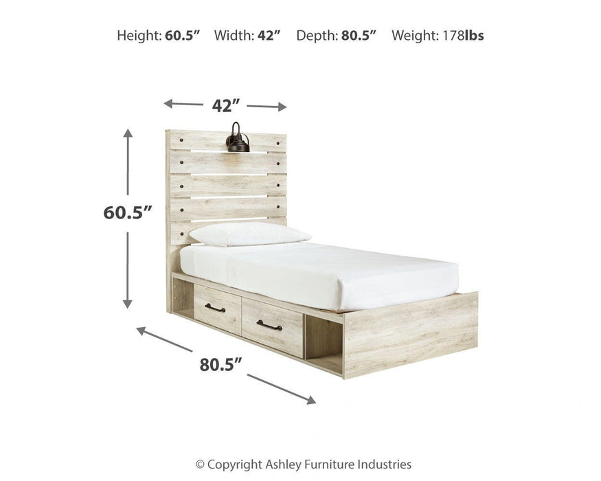 Cambeck Bed with 2 Storage Drawers