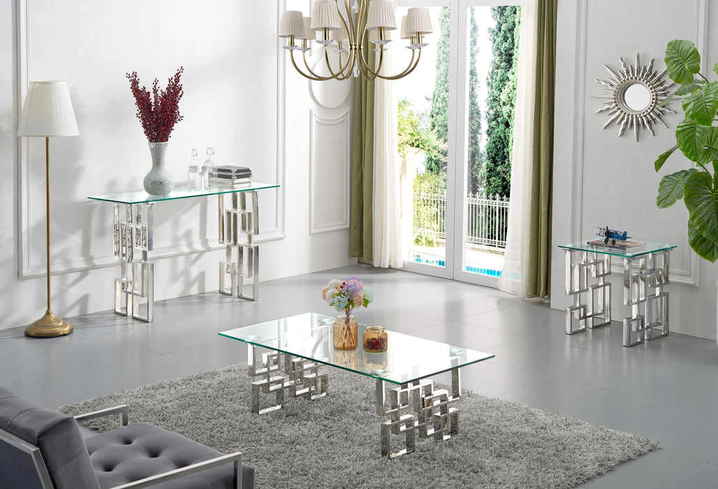 Alexis Chrome End Table