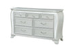 Aria Silver Dresser with LED