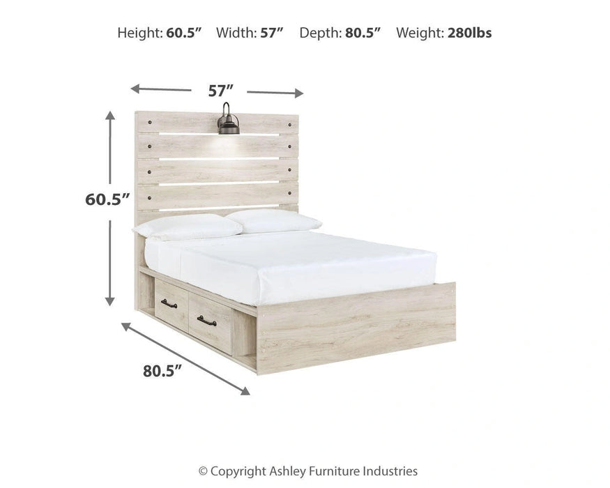 Cambeck Bed with 4 Storage Drawers