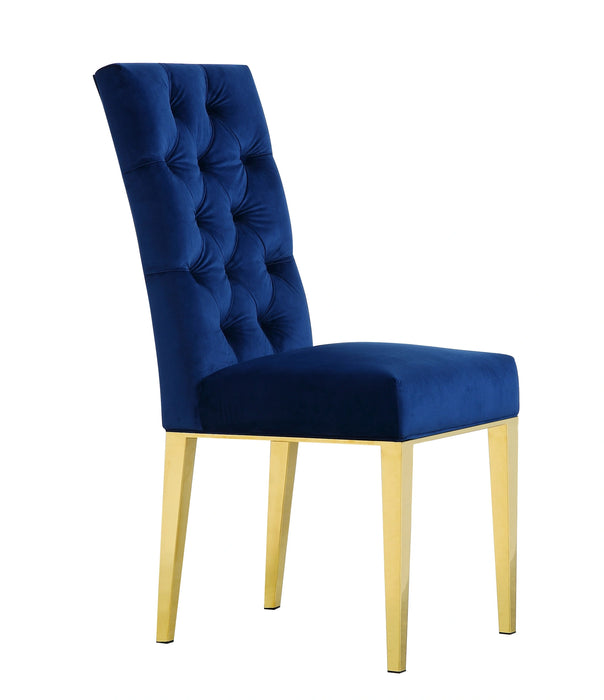Capri Navy Velvet Dining Chair
