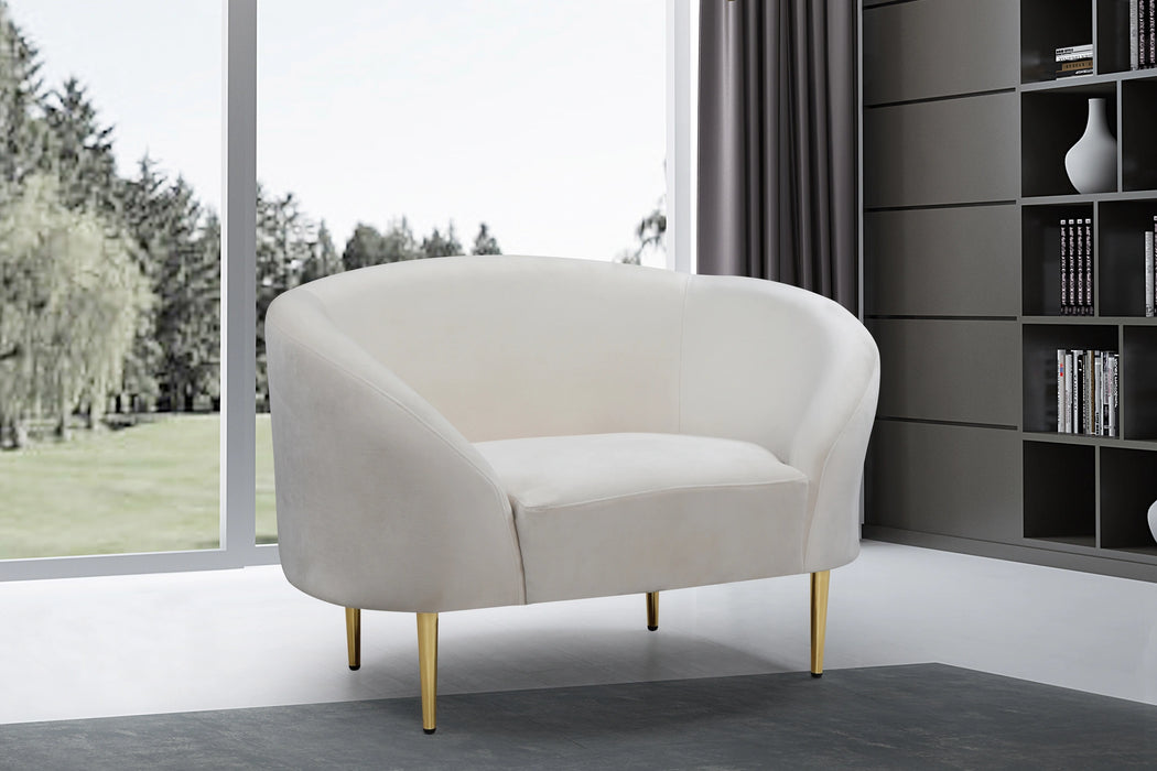 Ritz Cream Velvet Chair