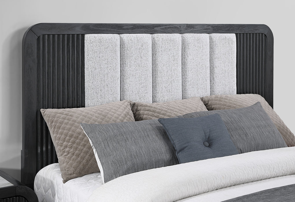 BECKETT WHT/BLK QUEEN BED GROUP