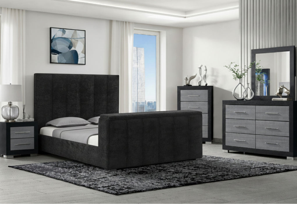 SERENITY/EMMA ONYX KING BED GROUP